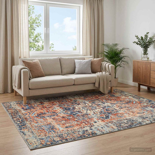 Kilimas ORIZ Oranžinė 160 x 230 cm 100% poliesteris