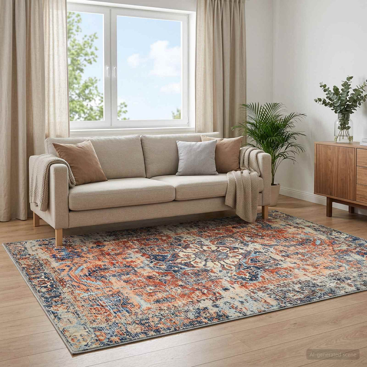 Kilimas ORIZ Oranžinė 300 x 400 cm 100% poliesteris