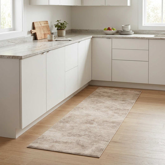 Virtuvės kilimas Smėlio betonas 180 x 60 cm 100% poliamidas
