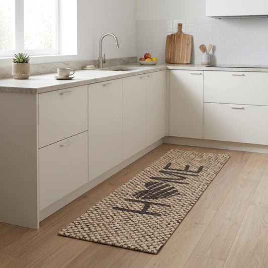 Virtuvės kilimas Smėlio namai 180 x 60 cm 100% poliamidas