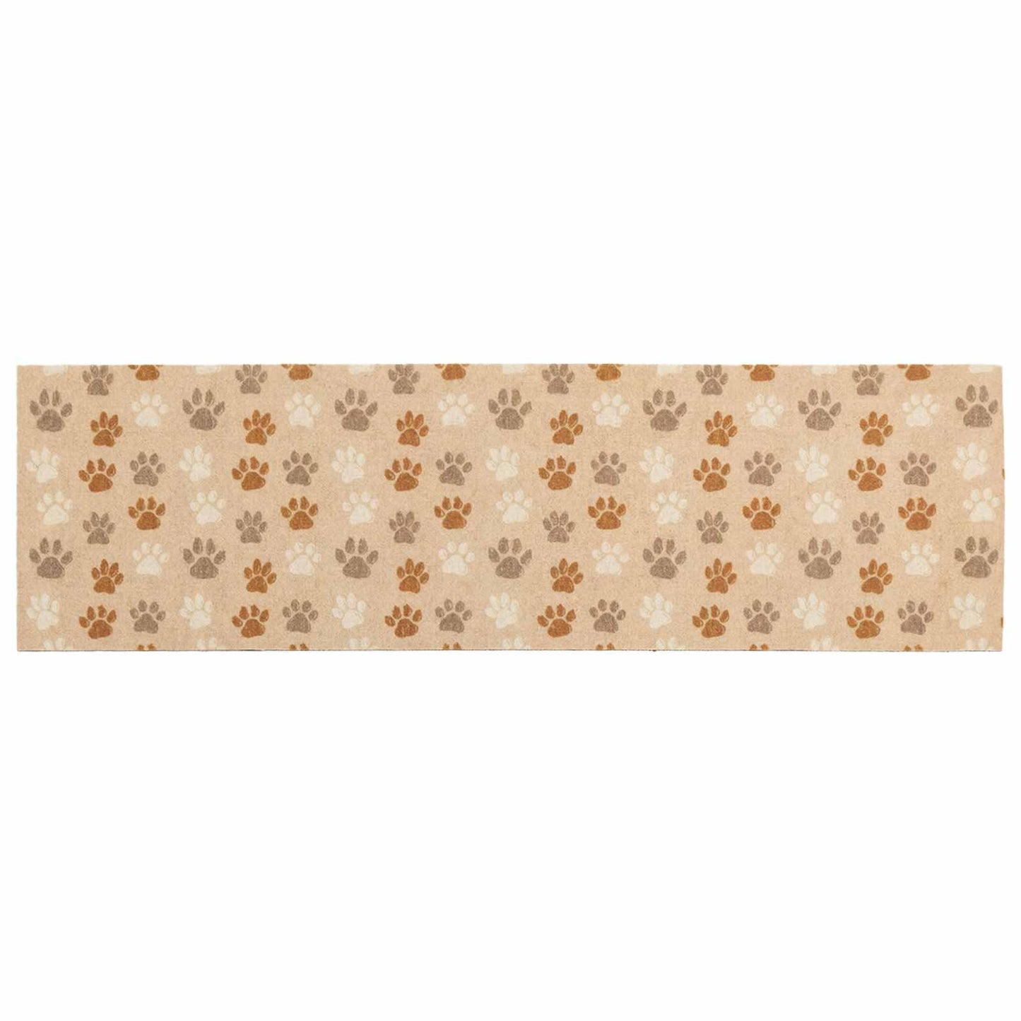 Virtuvės kilimas smėlio pėdutės 150 x 45 cm 100% poliamidas