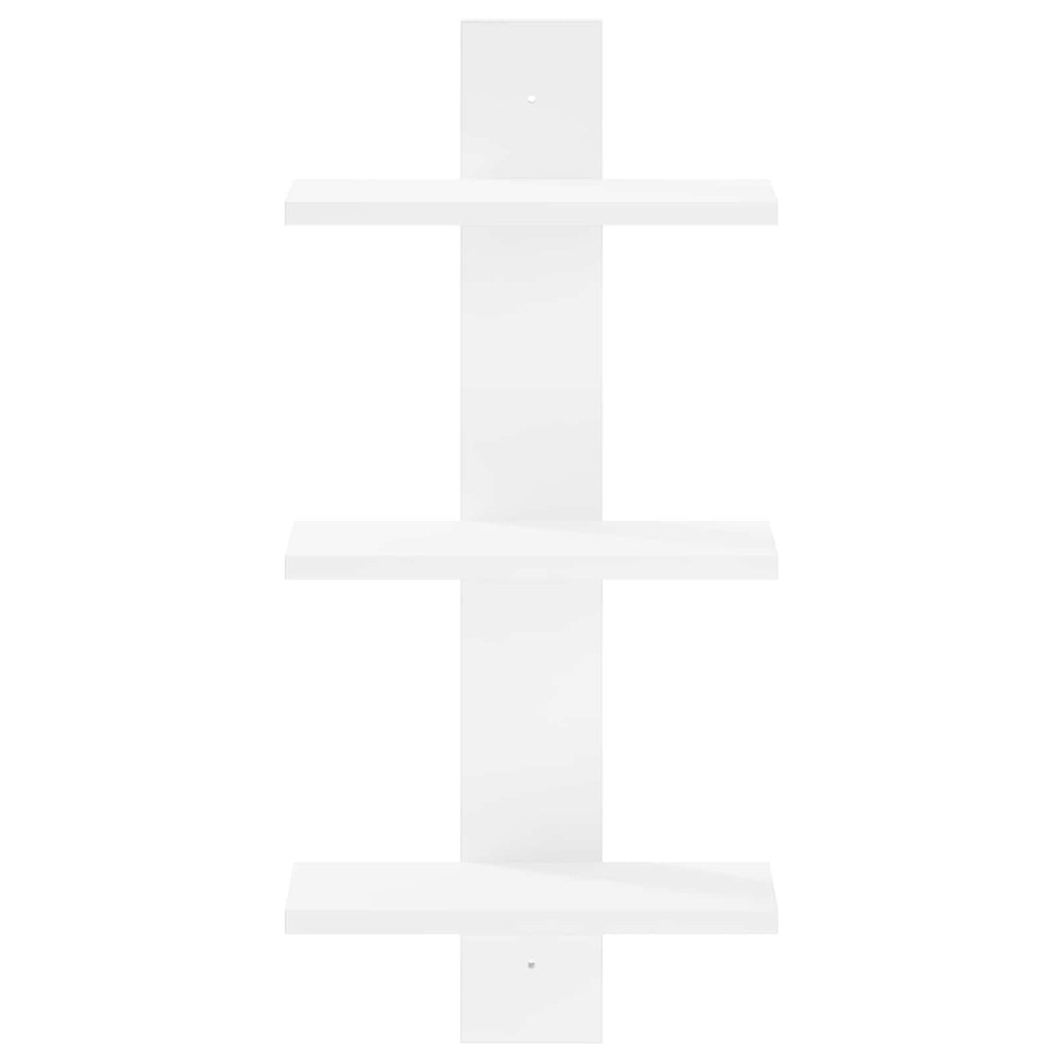 Sieninė lentyna Balta 30 x 13.5 x 64.5 cm Apdirbta mediena