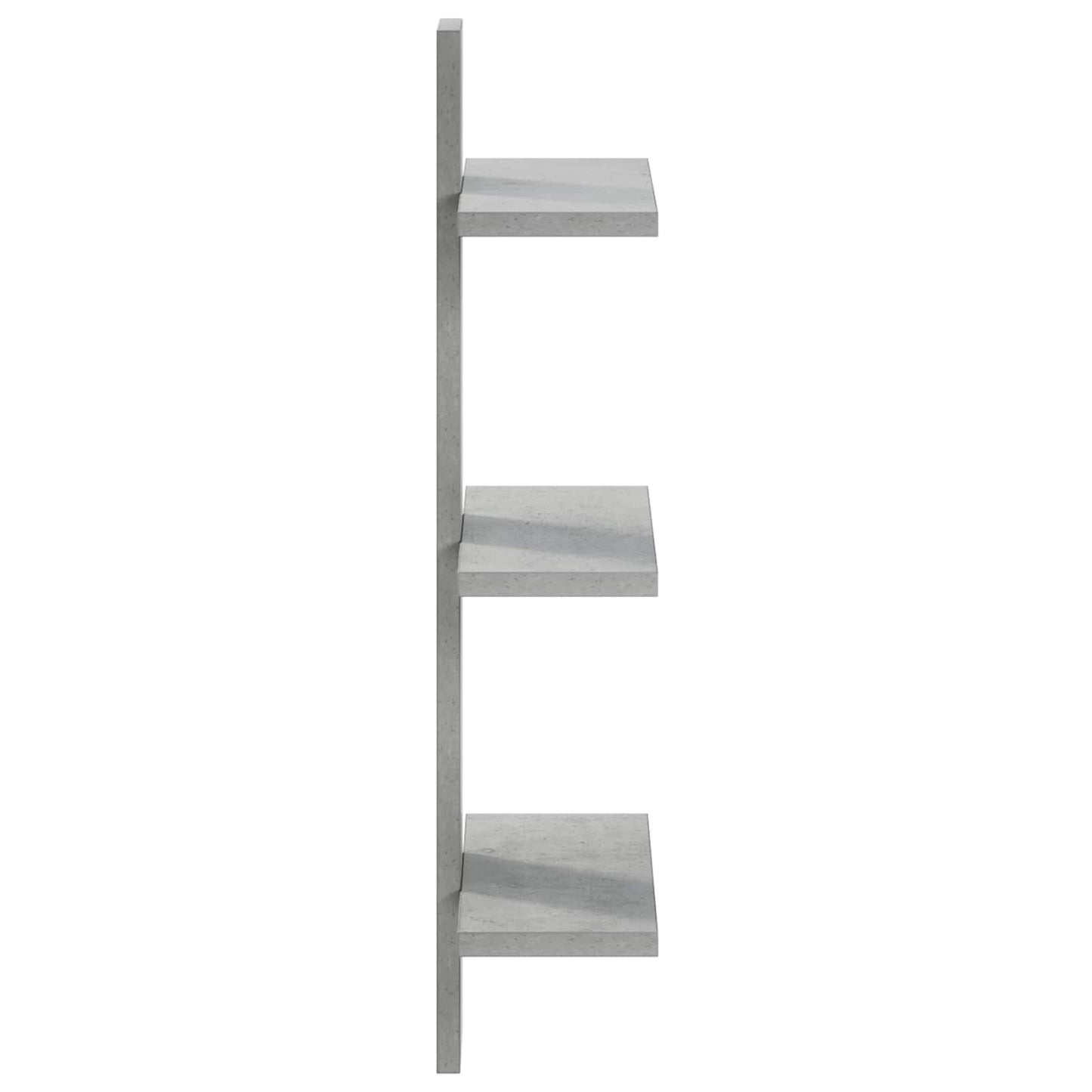 Sieninė lentyna Betono pilka 30 x 13.5 x 64.5 cm