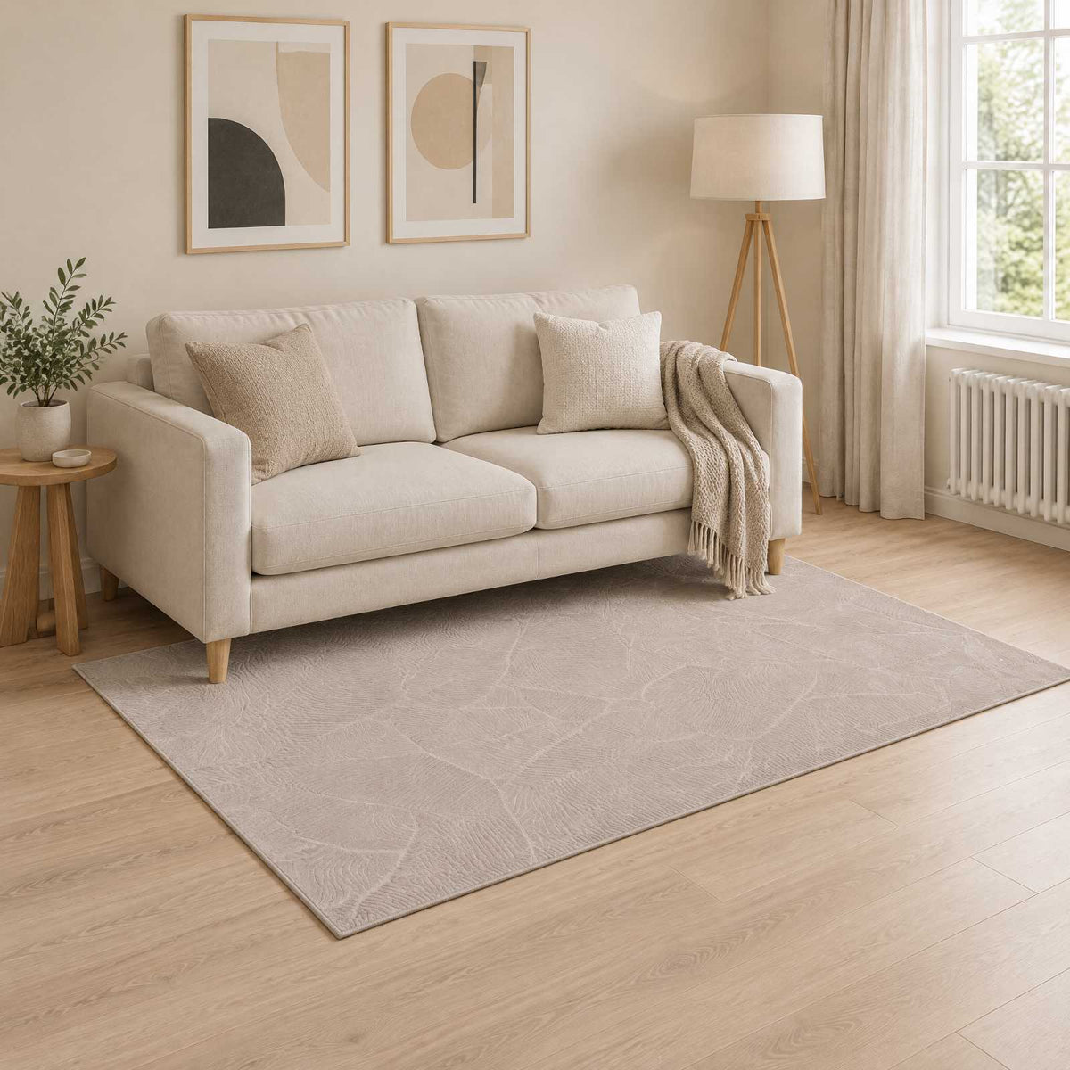 Kilimas IZA Smėlio 120 x 170 cm 100% poliesteris Žemo plauko