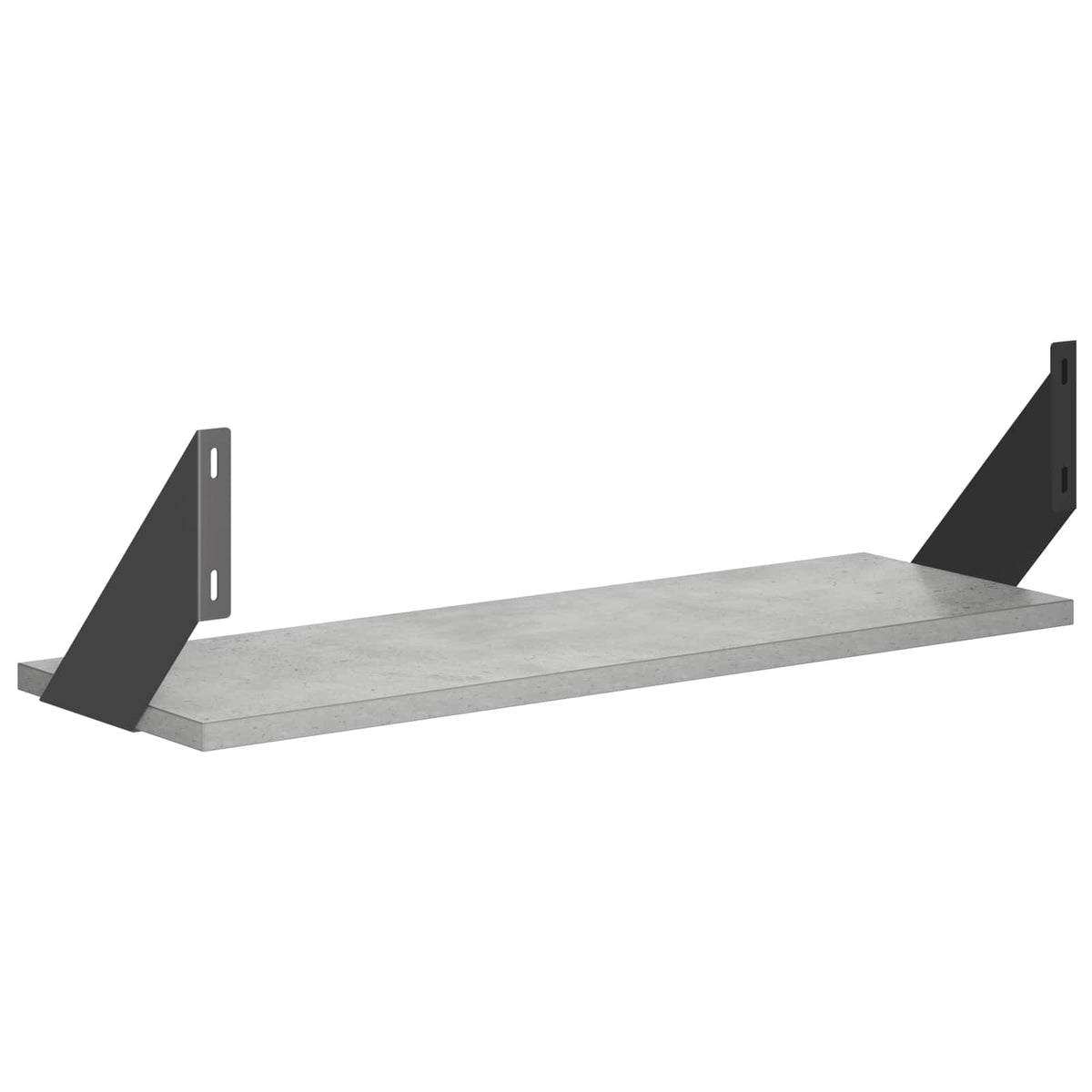 Sieninės lentynos 4 vnt. Betono pilka 60 x 20 x 17 cm