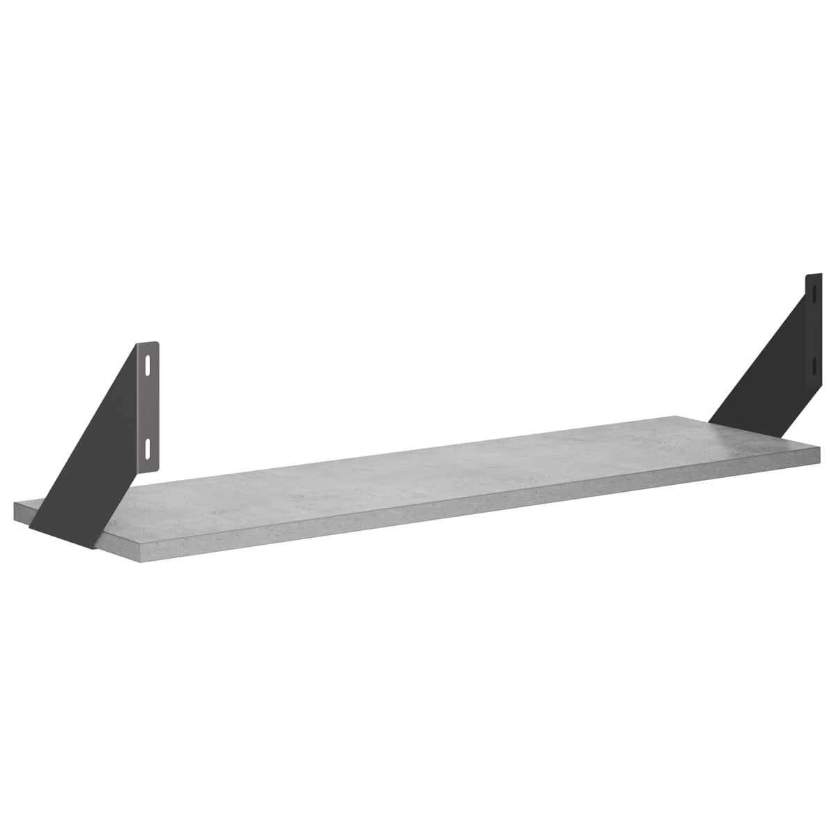 Sieninės lentynos 4 vnt. Betono pilka 70 x 20 x 17 cm