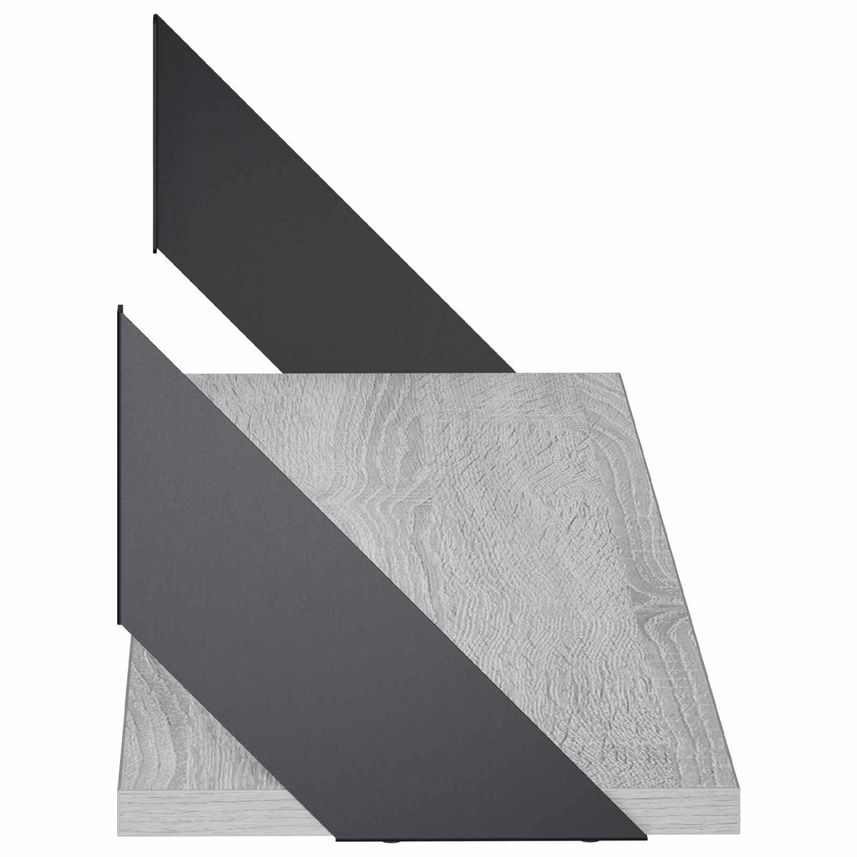 Sieninės lentynos 4 vnt. Pilka Sonoma 80 x 20 x 17 cm