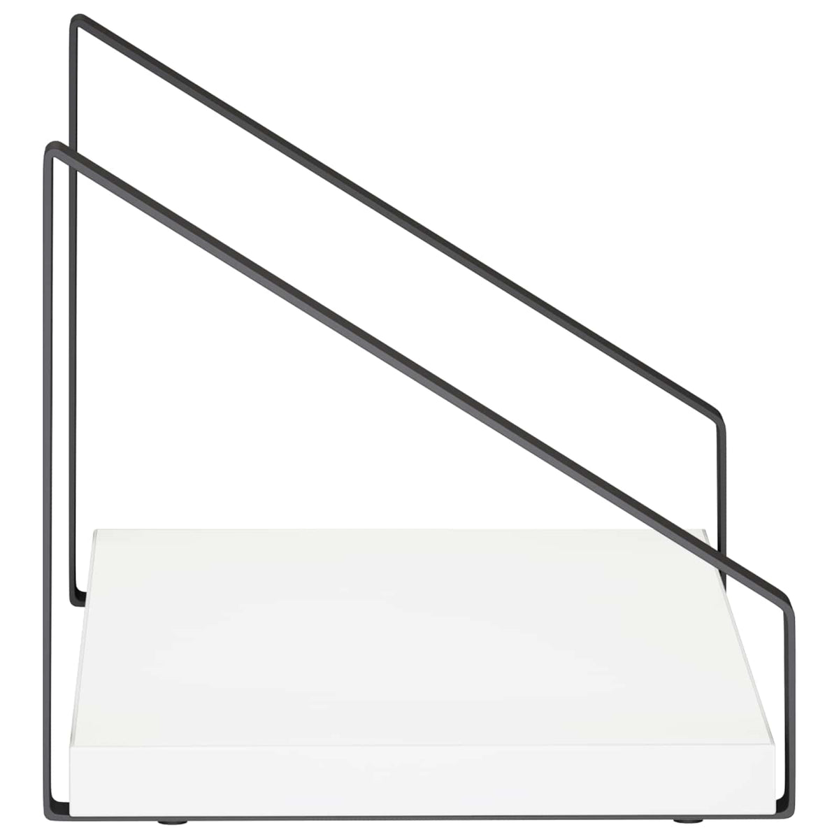 Sieninės lentynos 2 vnt. Balta 30 x 16 x 15,5 cm