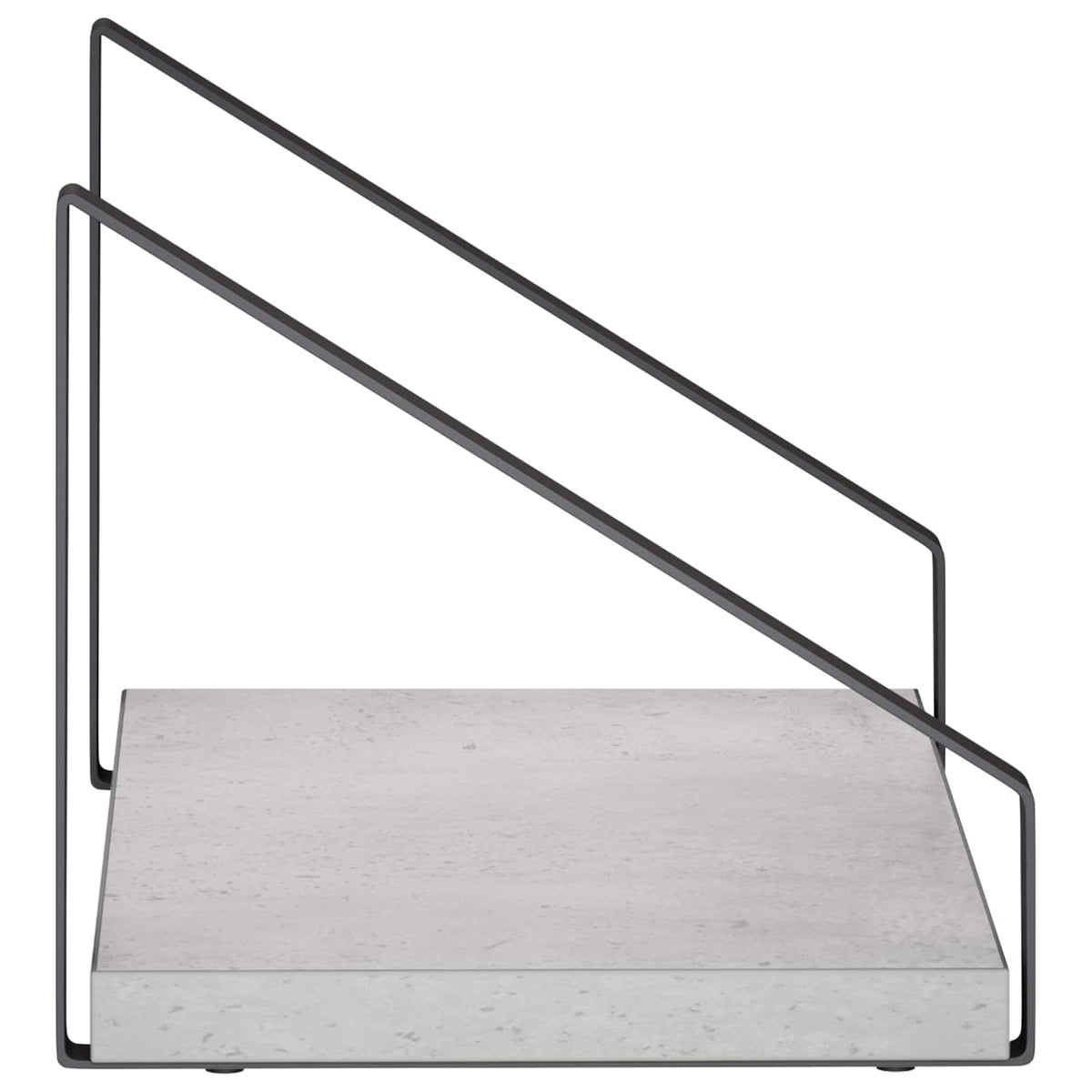 Sieninės lentynos 2 vnt. Betono pilka 30 x 16 x 15,5 cm