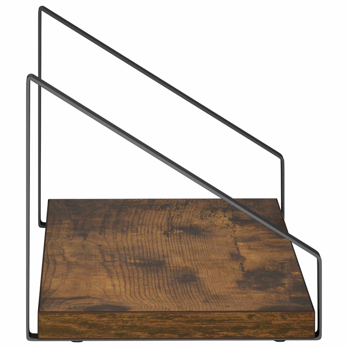 Sieninės lentynos 4 vnt. Dūminio ąžuolo 40 x 16 x 15,5 cm