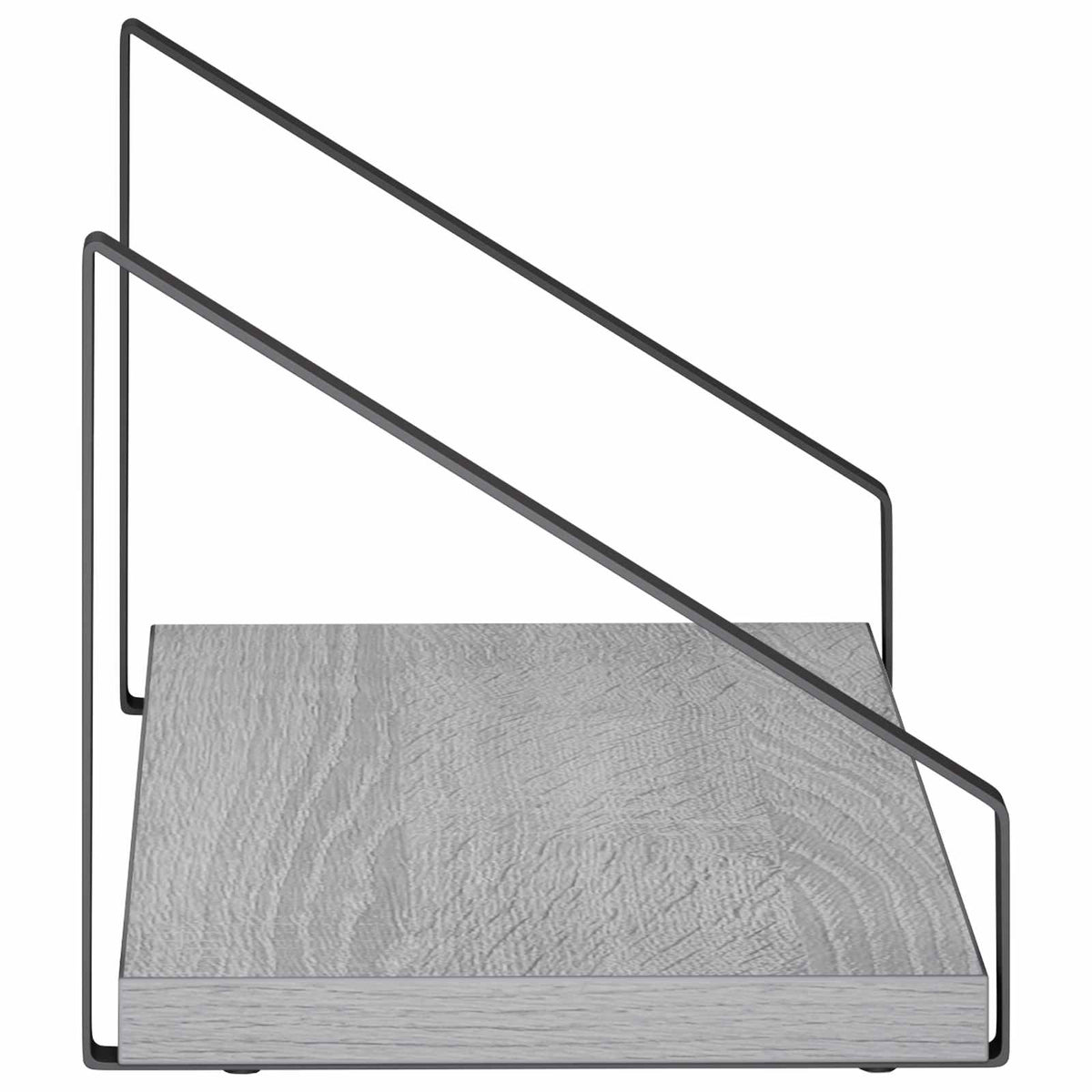 Sieninės lentynos 2 vnt. Pilka Sonoma 40 x 16 x 15,5 cm
