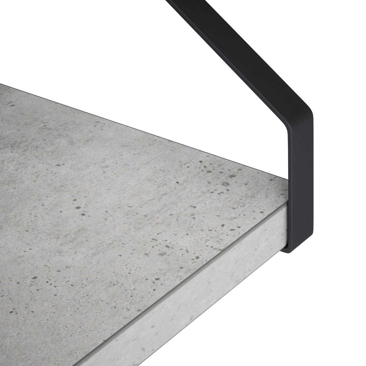 Sieninės lentynos 2 vnt. Betono pilka 50 x 16 x 15,5 cm