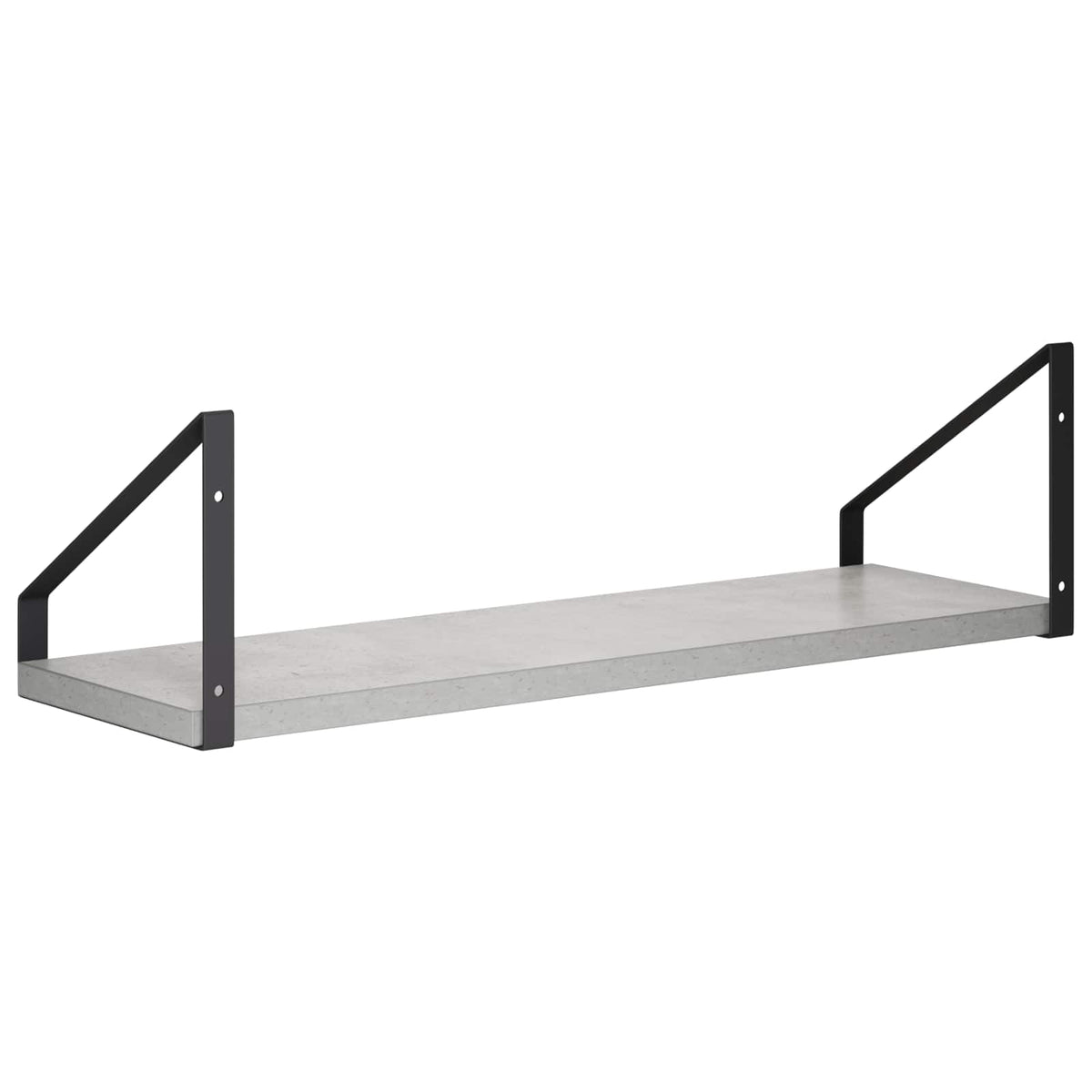 Sieninės lentynos 2 vnt. Betono pilka 50 x 16 x 15,5 cm