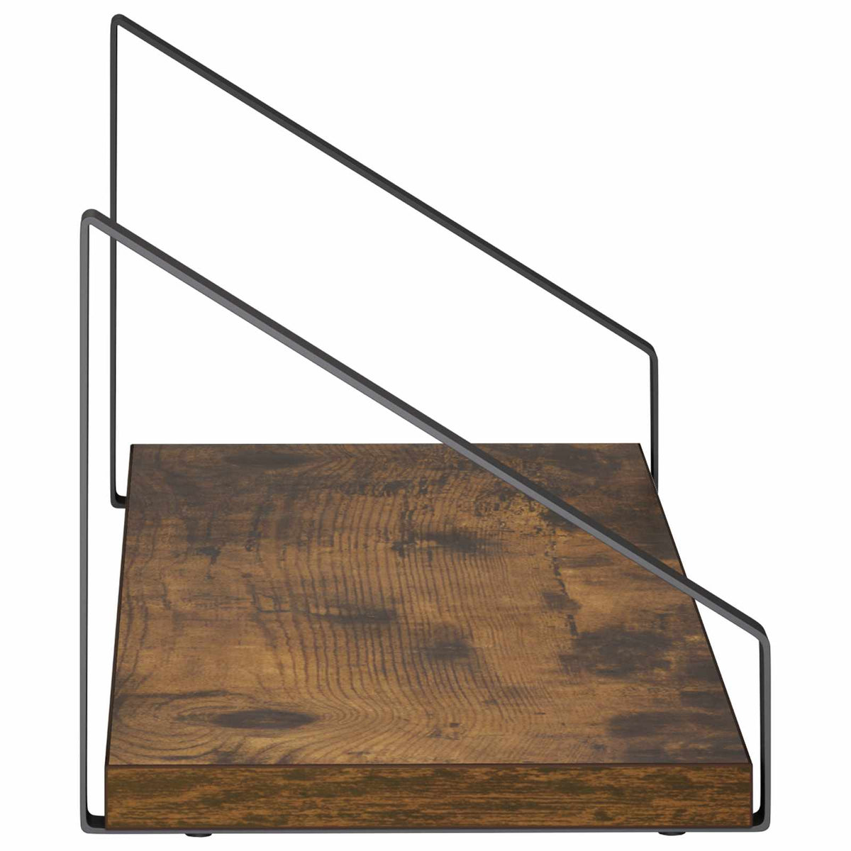 Sieninės lentynos 4 vnt. Dūminio ąžuolo 50 x 16 x 15,5 cm