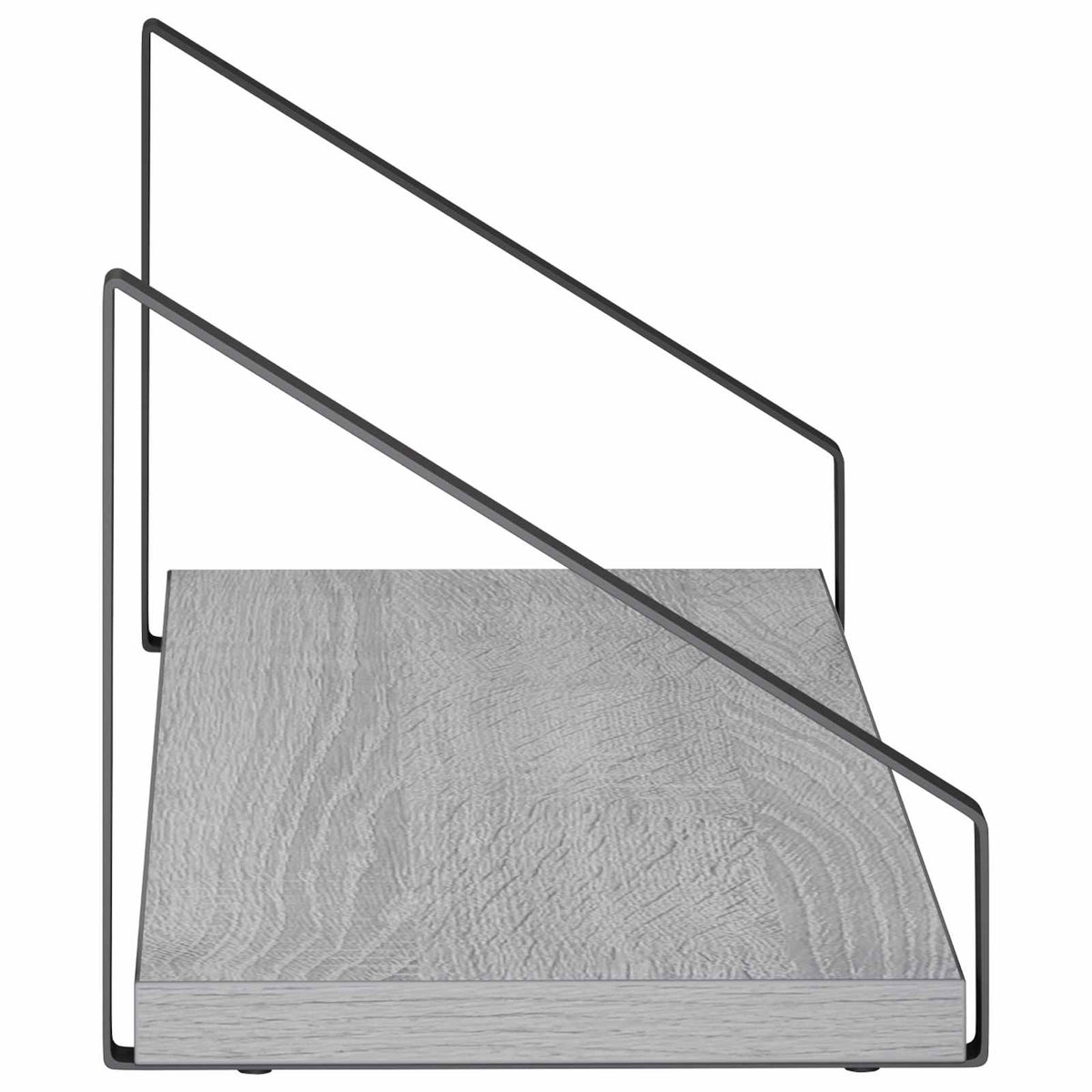 Sieninės lentynos 4 vnt. Pilka Sonoma 50 x 16 x 15,5 cm