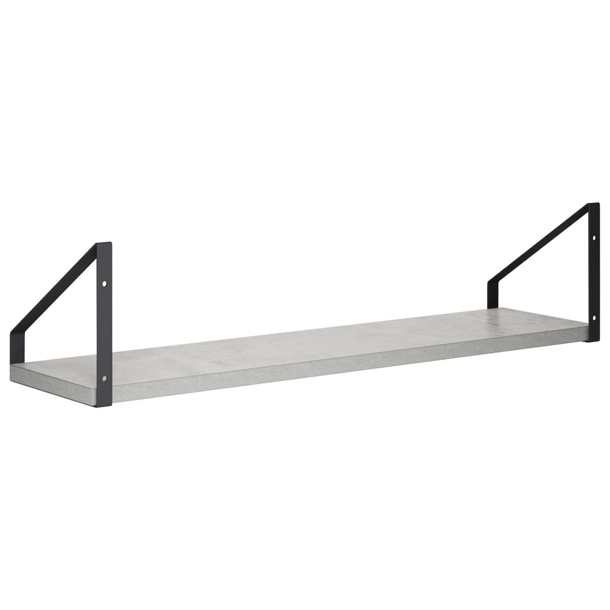 Sieninės lentynos 2 vnt. Betono pilka 60 x 16 x 15,5 cm