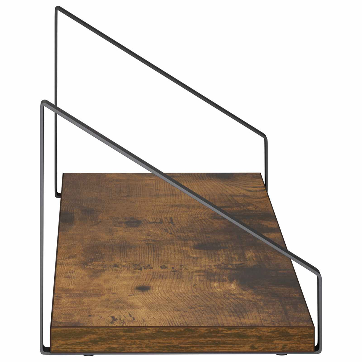 Sieninės lentynos 2 vnt. Dūminio ąžuolo 60 x 16 x 15,5 cm
