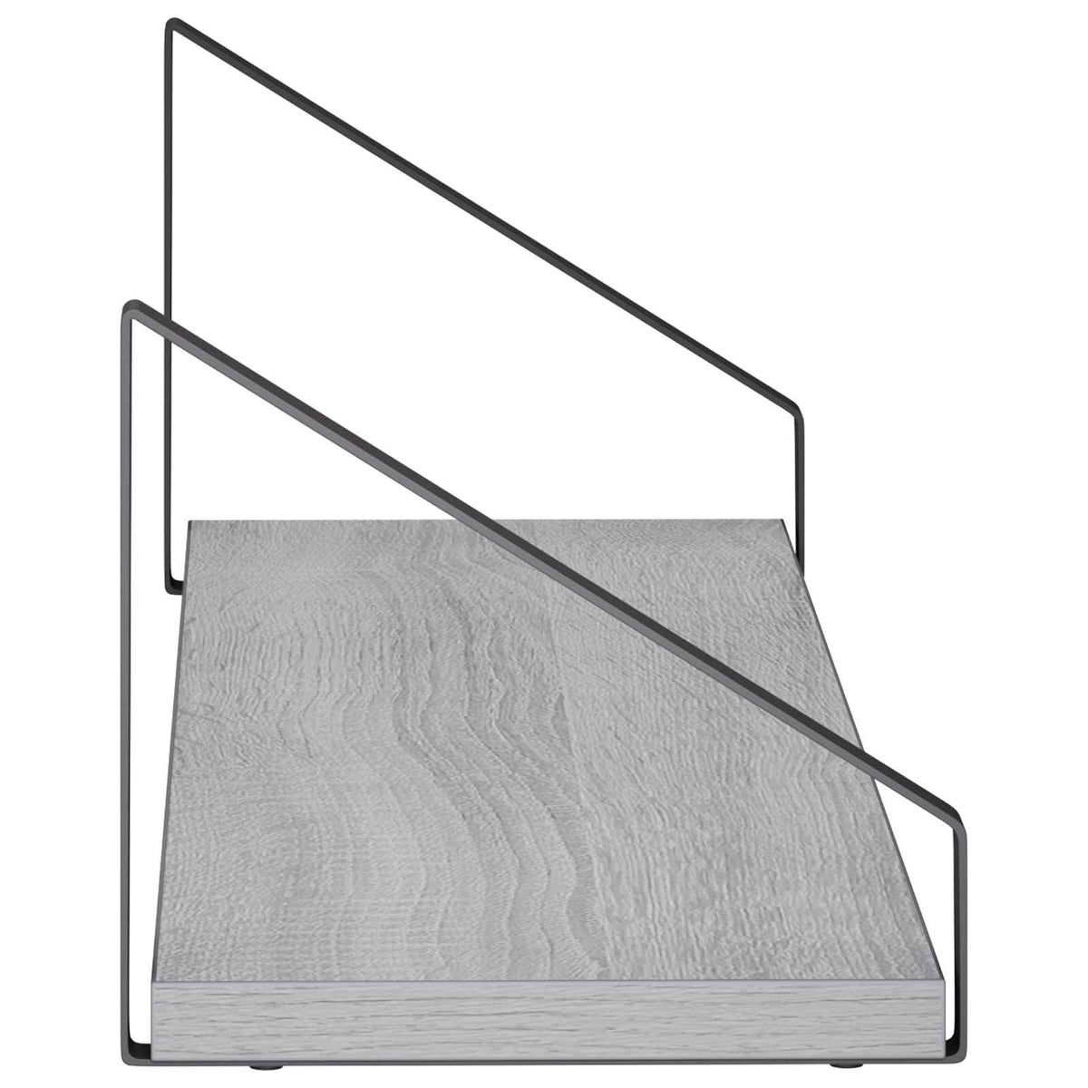 Sieninės lentynos 4 vnt. Pilka Sonoma 60 x 16 x 15,5 cm