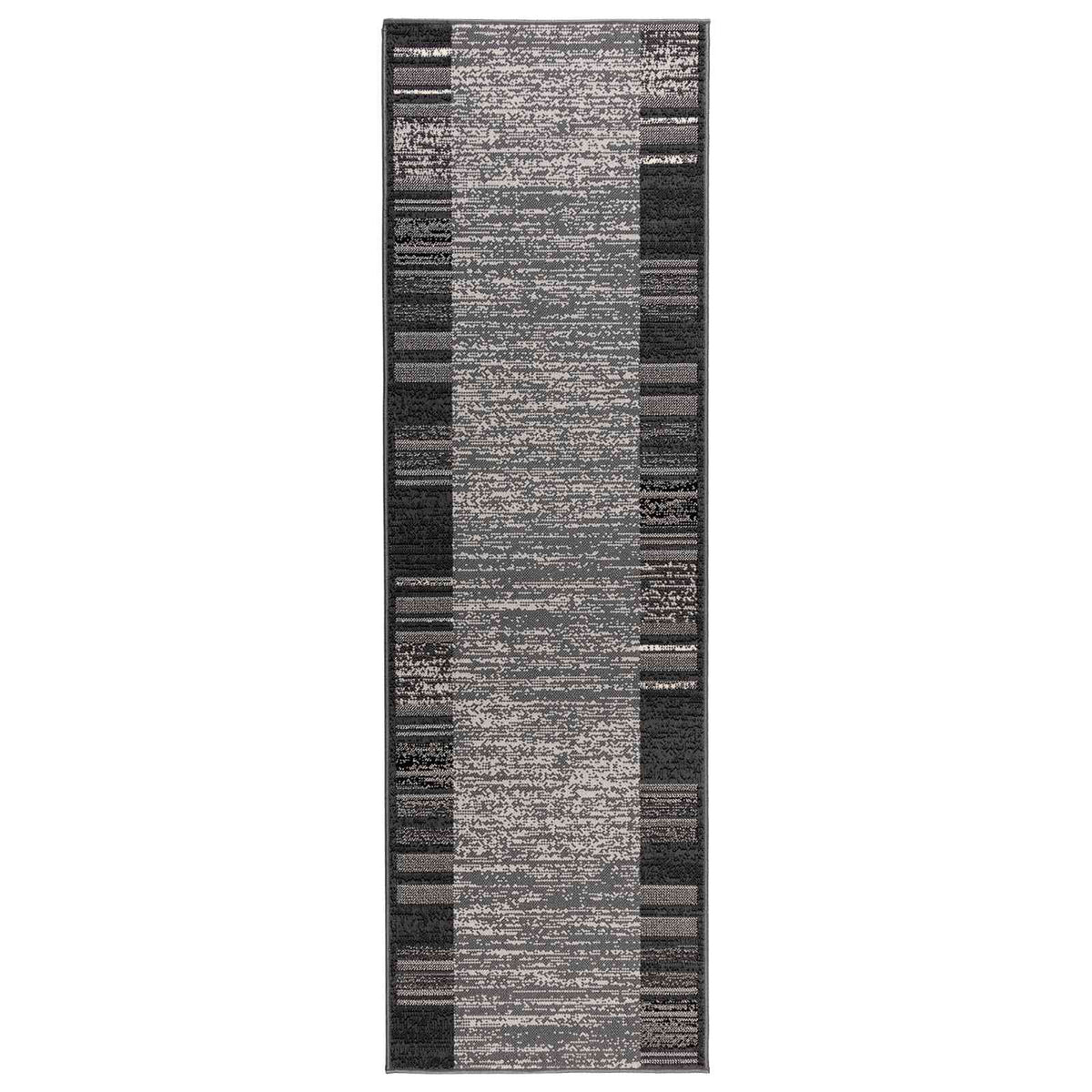 Bėgimo kilimėlis FLORNES Austas Pilka Dryžiai 67 x 250 cm PP