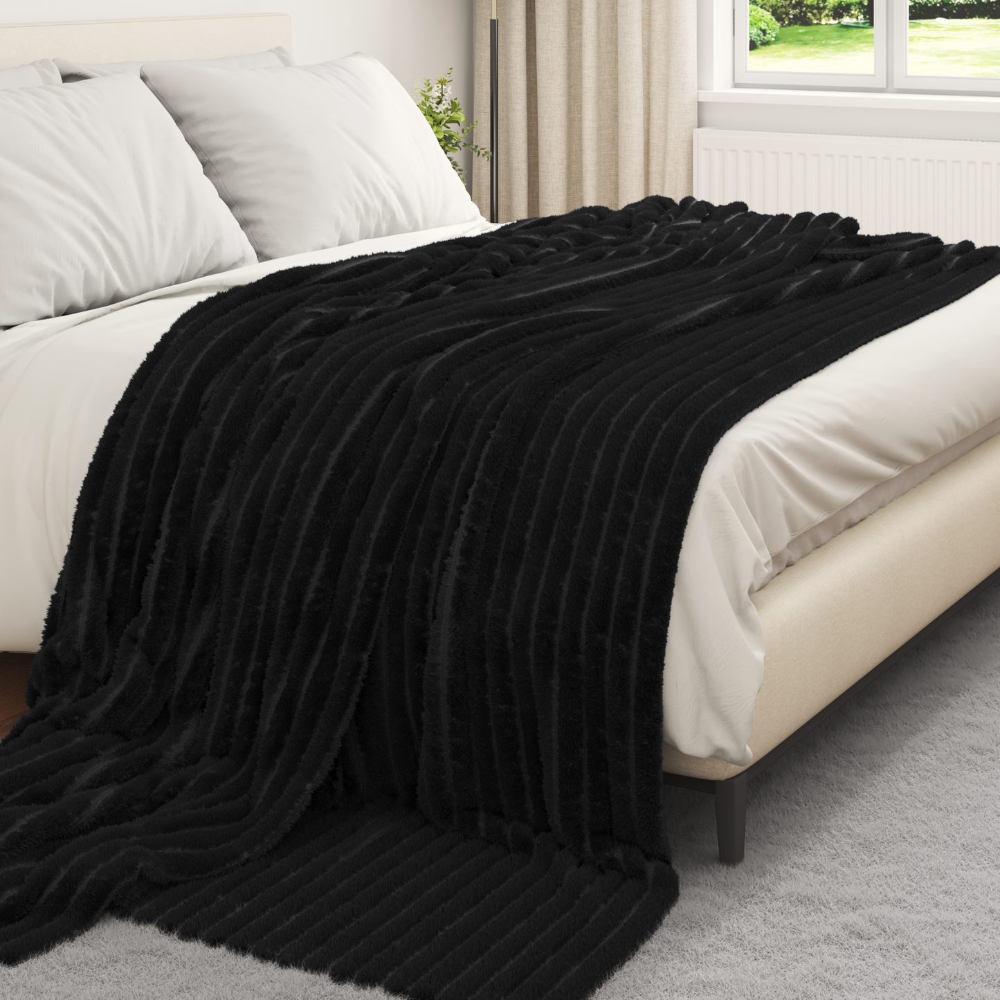 Apklotas Juoda 240 x 220 cm Flysas