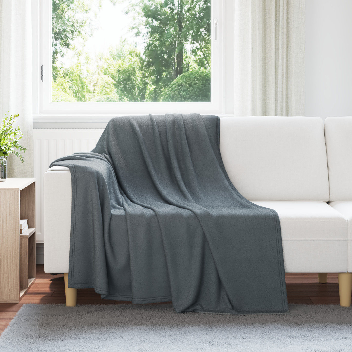 Mesti antklodės 24 pcs Tamsiai pilka 200 x 150 cm Flysas