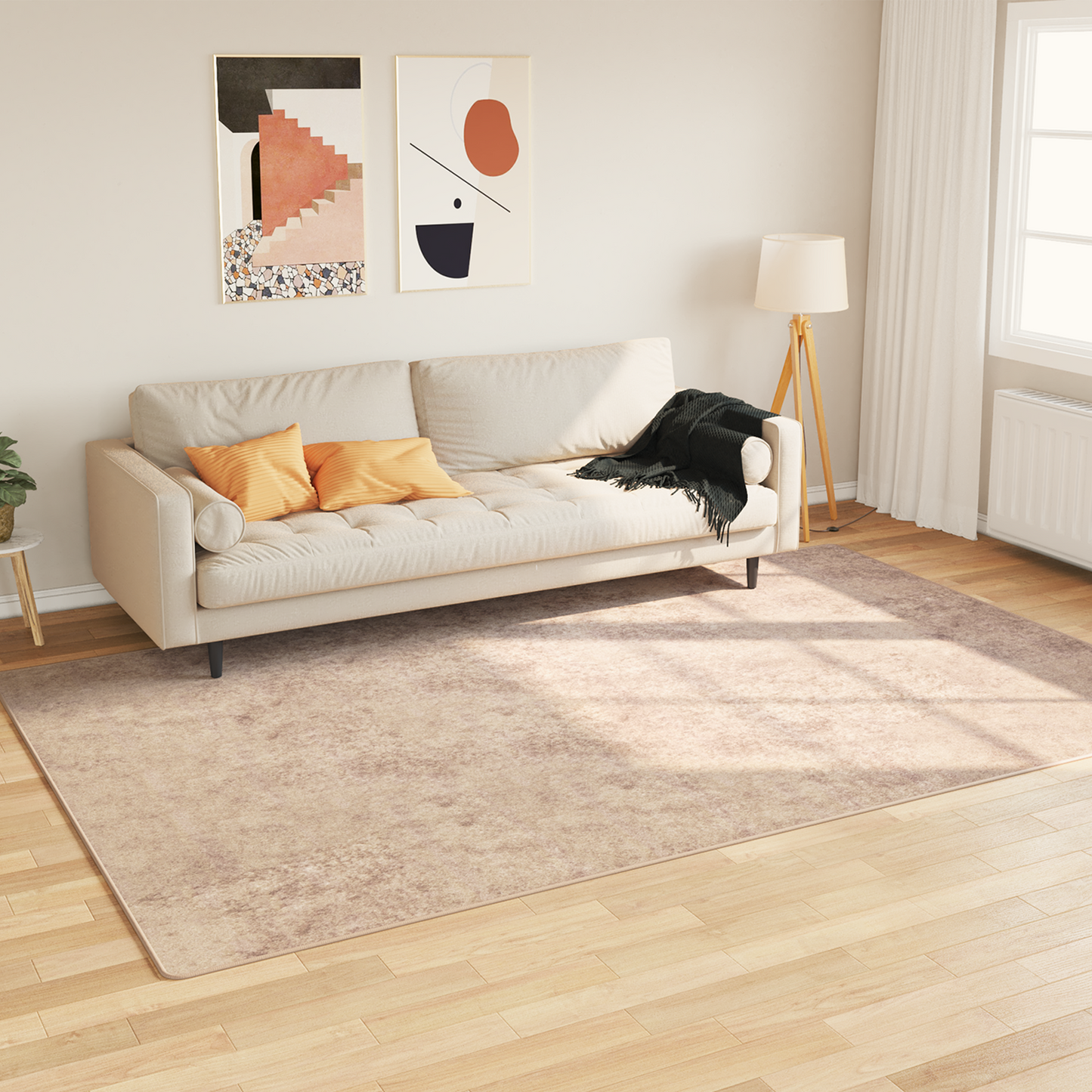 Kilimėlis MARSA Smėlio 190 x 300 cm Poliesteris ir PVC