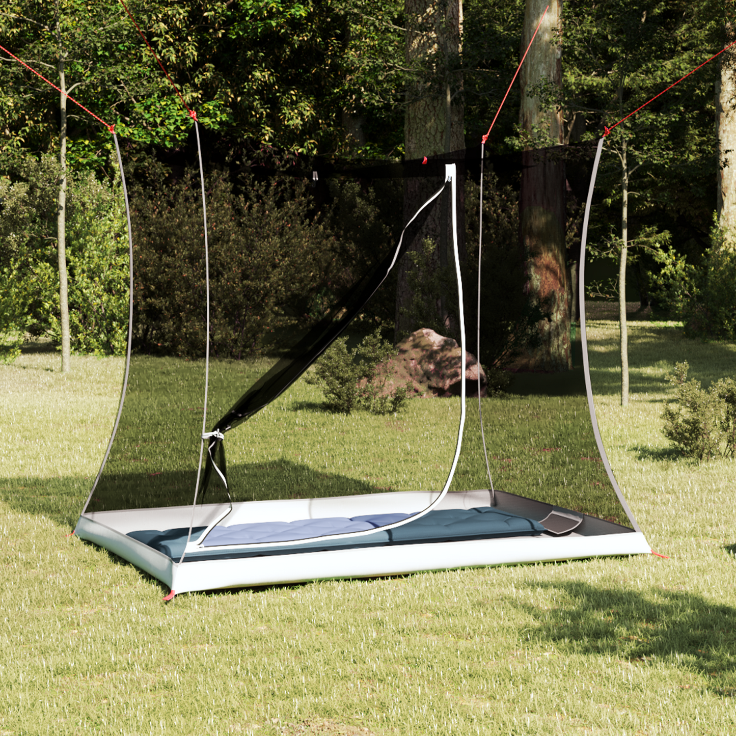 Vidinė palapinė Juoda 208 x 140 x 175 cm Tinklelis