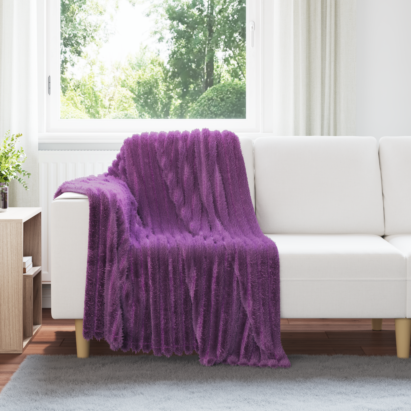 Apklotas Violetinė 150 x 130 cm Flysas