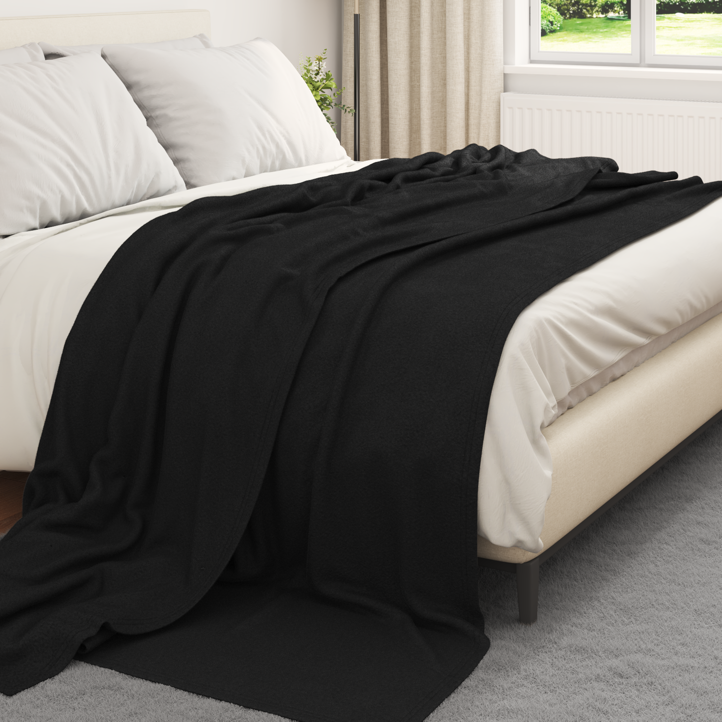 Mesti antklodės 6 pcs Juoda 240 x 220 cm Flysas