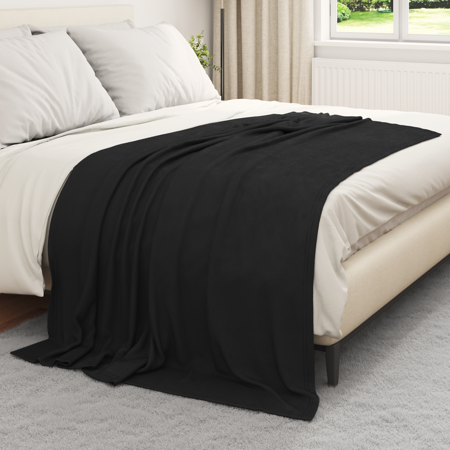 Mesti antklodės 24 pcs Juoda 200 x 150 cm Flysas