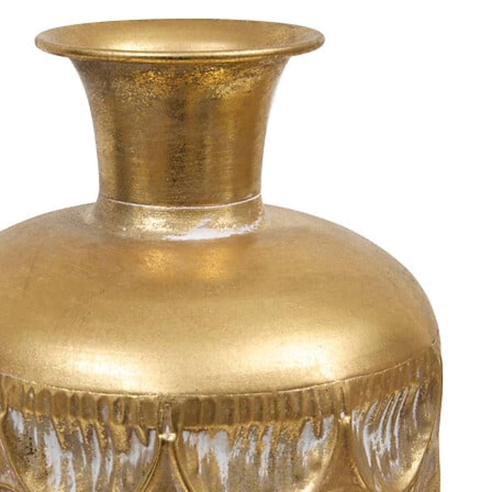 Metalinė vaza Belli (Aukso spalvos, H60 cm)