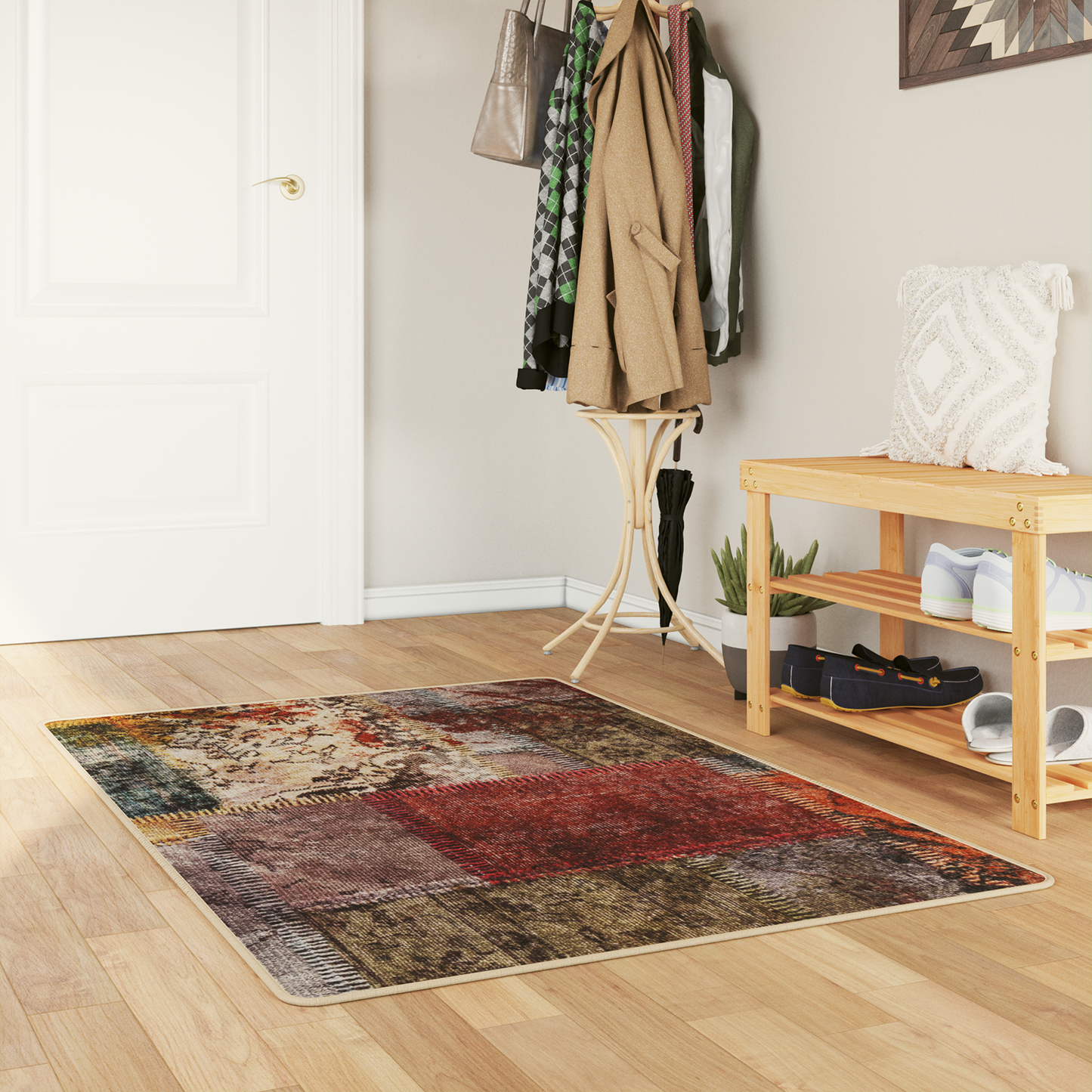 Kilimėlis MARSA Įvairiaspalvis 200 x 80 cm Poliesteris ir PVC