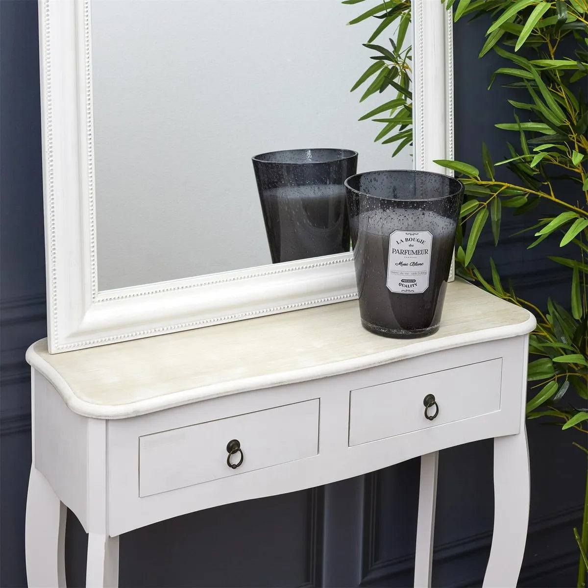 Kvapni burbulinė žvakė stikle HOME DECO CHARME (Pilka, Ø18,5 x 23 cm)
