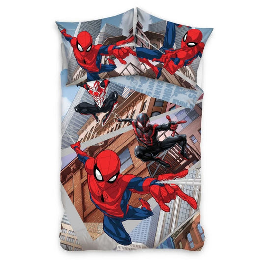 Vaikiškas patalynės komplektas Marvel Spider-Man Swing (140x200, 2 dalių)