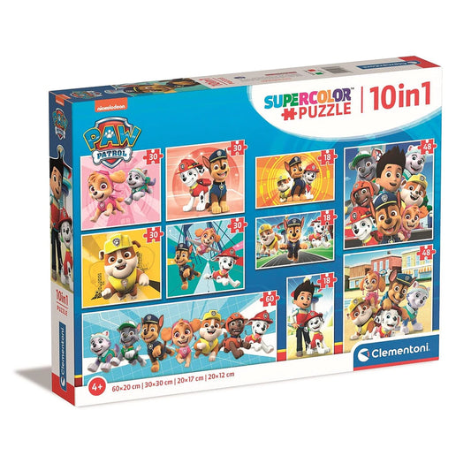 Clementoni dėlionė Paw Patrol Everyone“ 10 in 1