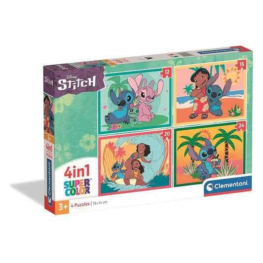 Clementoni dėlionės Disney Lilo ir Stitch 4 in 1