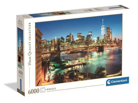 Clementoni dėlionė NEW YORK BROOKLYNBRIDGE LIGHTS 6000 det.