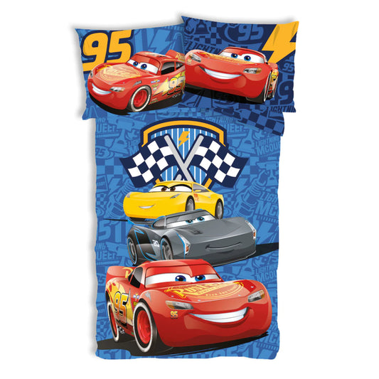 Kūdikių patalynės komplektas Disney Cars Track Stars  (100×135, 2 dalių)