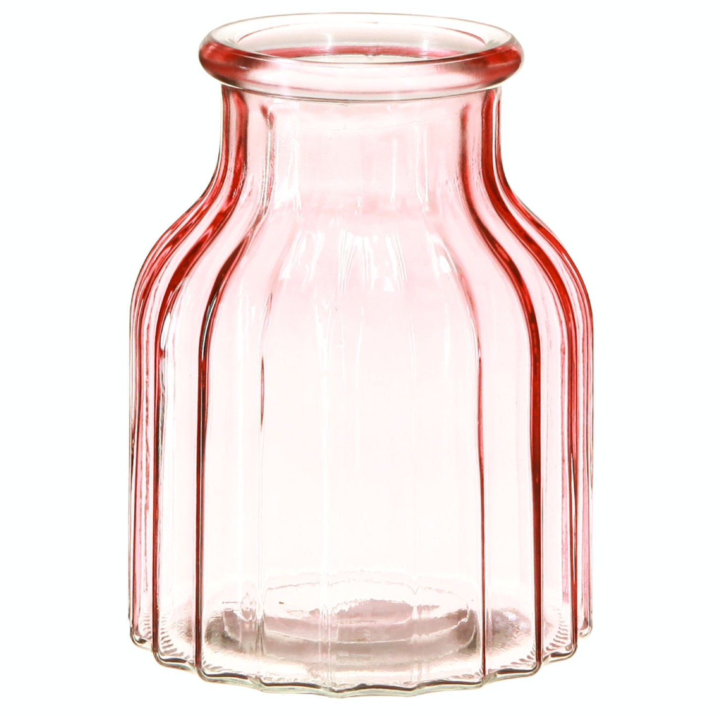 Stiklinė retro stiliaus vazos 2 vnt. ( Rožinė)