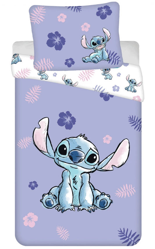 Vaikiškas patalynės komplektas Disney Lilo and Stitch( Violetinė, 140x200, 2 dalių)