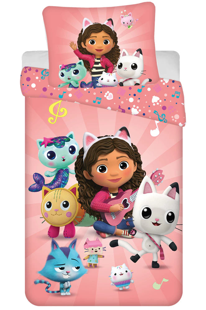 Vaikiškas patalynės komplektas Gabby’s Baby House (140 × 200 cm, 2 dalių)