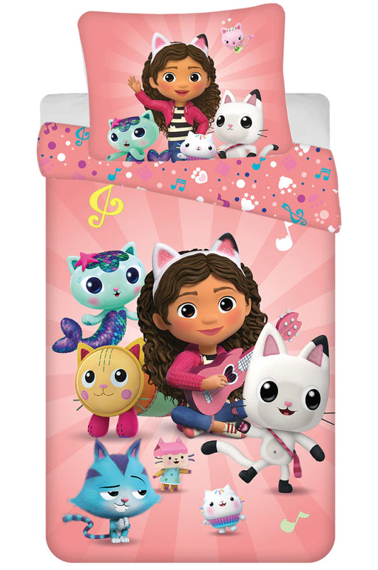 Vaikiškas patalynės komplektas Gabby’s Baby House (140 × 200 cm, 2 dalių)