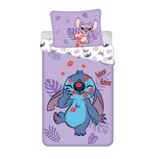 Vaikiškas patalynės komplektas Disney Lilo & Stitch – The Star Dog Kiss (140 × 200 cm, 2 dalių)