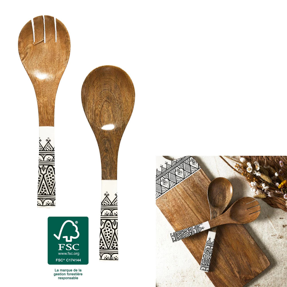 Salotų serviravimo įrankiai Mango Dune Black