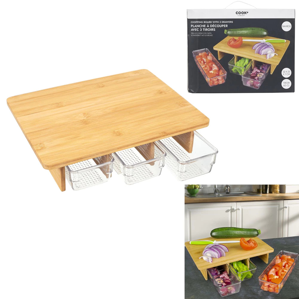 Pjaustymo lentelė su 3 skyriais