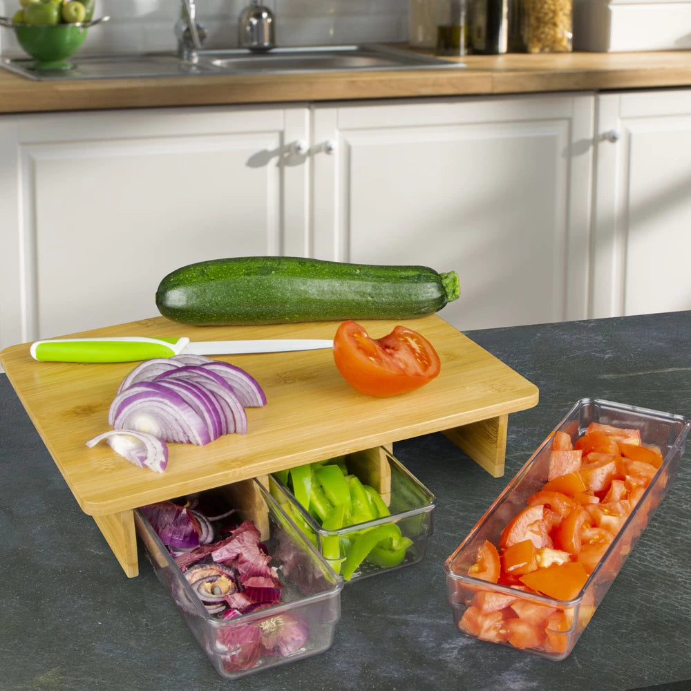 Pjaustymo lentelė su 3 skyriais