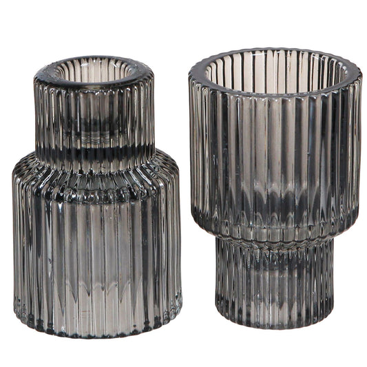 Stiklinės žvakidės (4 vnt.)(spalvų pasirinkimas)