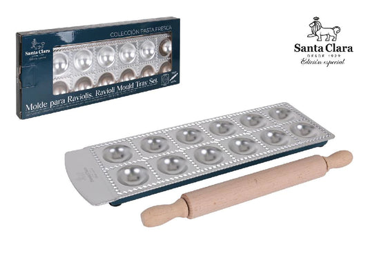Santa Clara apvalių raviolių forma su kočėlu