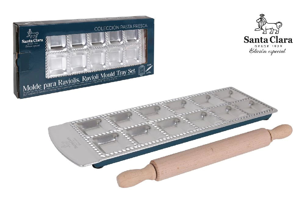Santa Clara kvadratinių raviolių forma su kočėlu