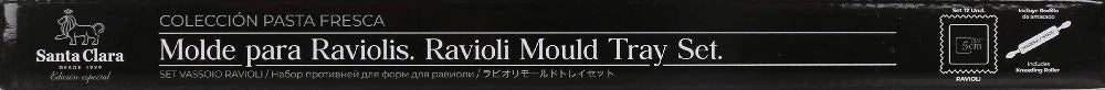 Santa Clara kvadratinių raviolių forma su kočėlu